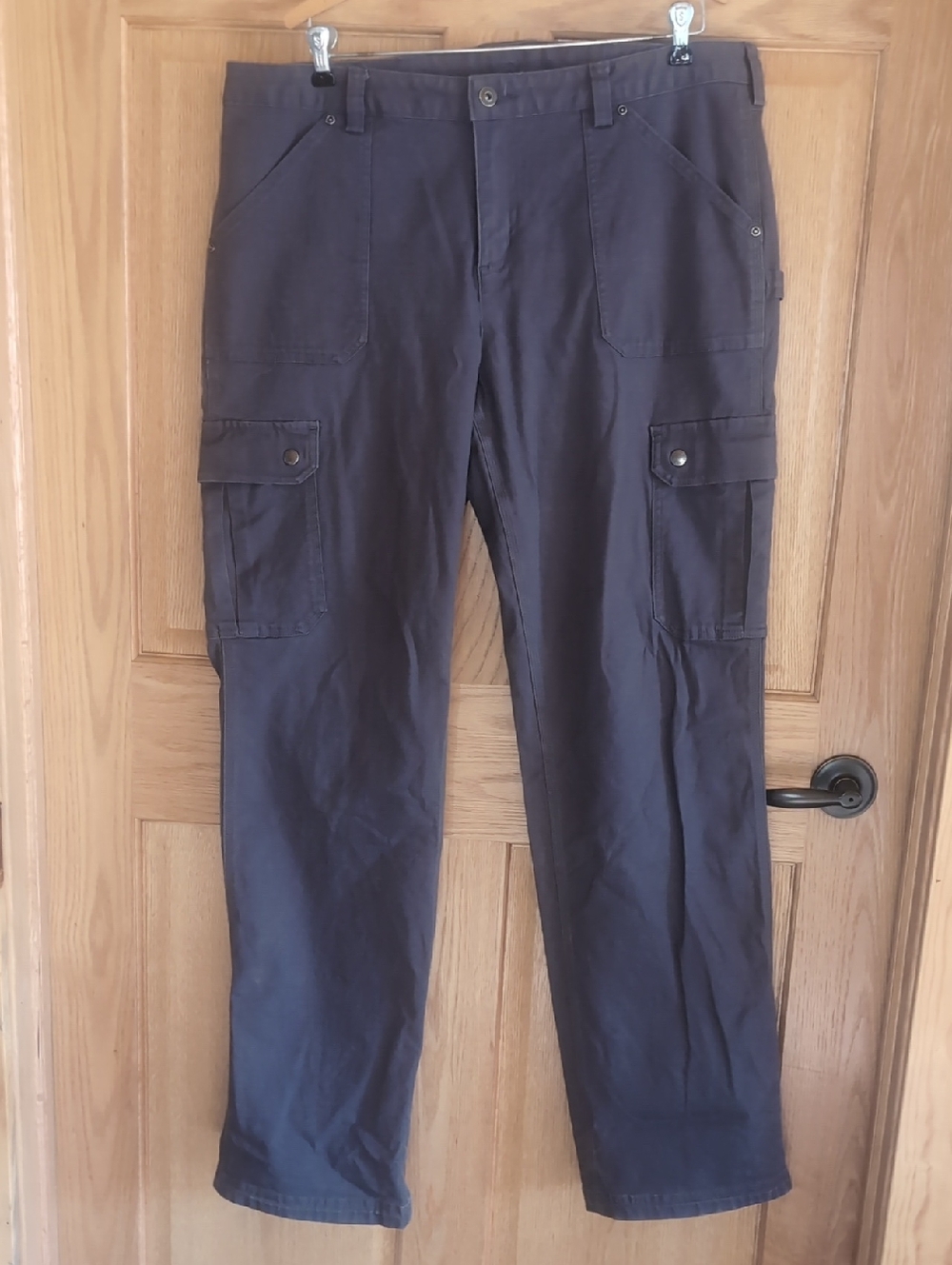 Sz 16/35 Duluth Trading Co Charcoal Fire Hose DuluthFlex Cargo Pants